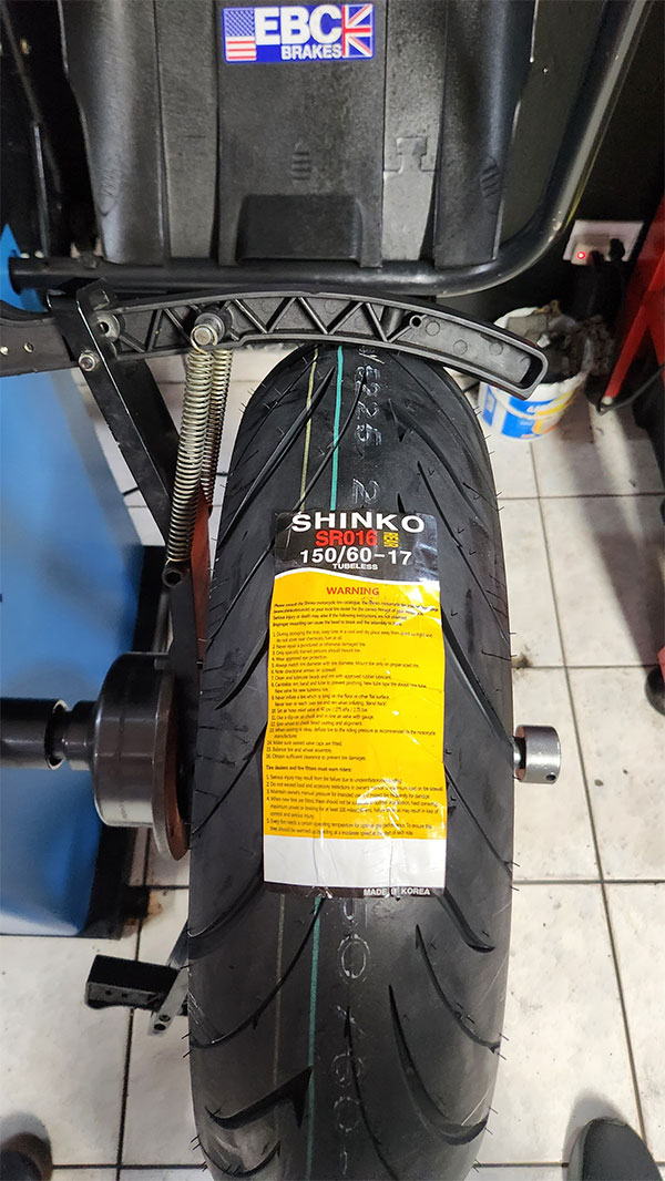 alineamiento y balanceo para motocicleta