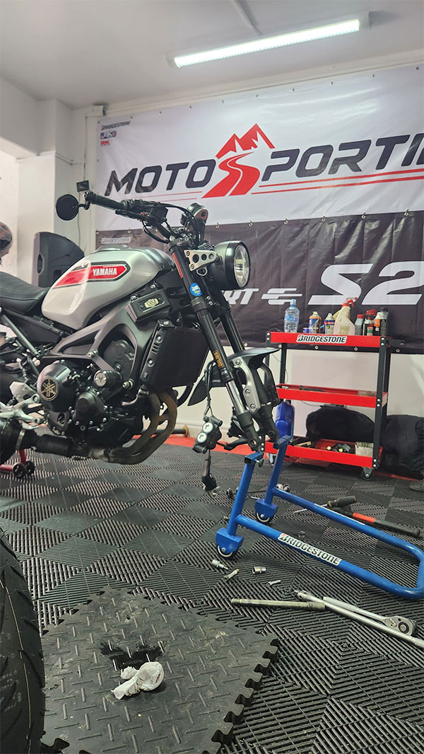 mantenimiento para motocicleta